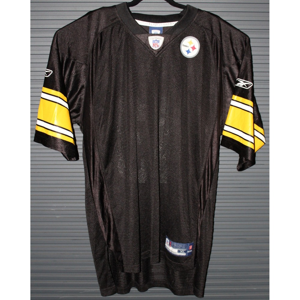 Reebok Jersey Mens XL Black Troy Polamalu 43 Pittsburgh Steelers NFL Mesh Shirt